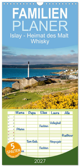 Islay - Heimat des Malt Whisky (CALVENDO Familienplaner 2027)