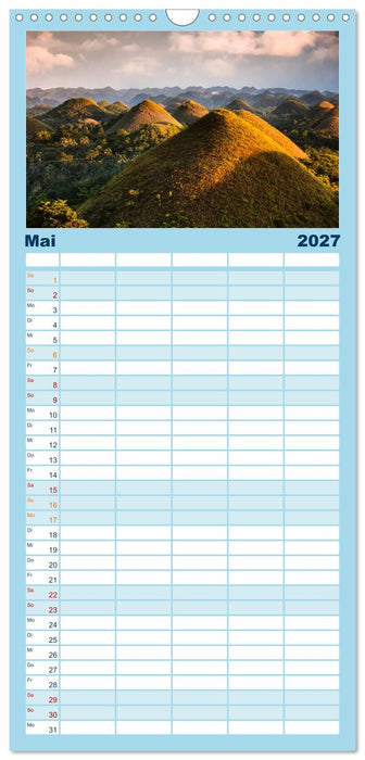 Unglaubliche Natur - Landschaften aus unserer wunderbaren Welt (CALVENDO Familienplaner 2027)