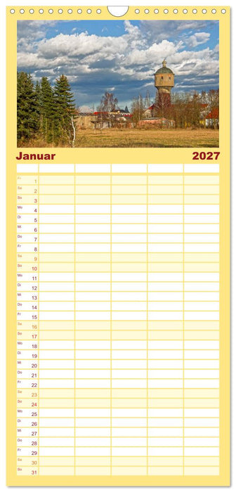 Wassertürme zwischen gestern und heute (CALVENDO Familienplaner 2027)