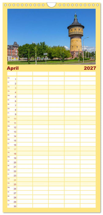 Wassertürme zwischen gestern und heute (CALVENDO Familienplaner 2027)