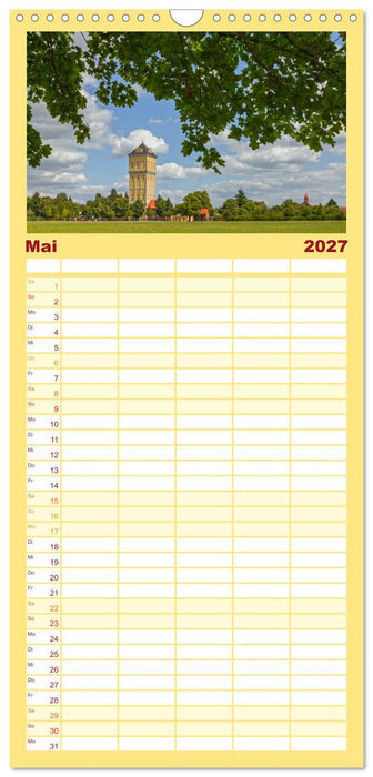 Wassertürme zwischen gestern und heute (CALVENDO Familienplaner 2027)