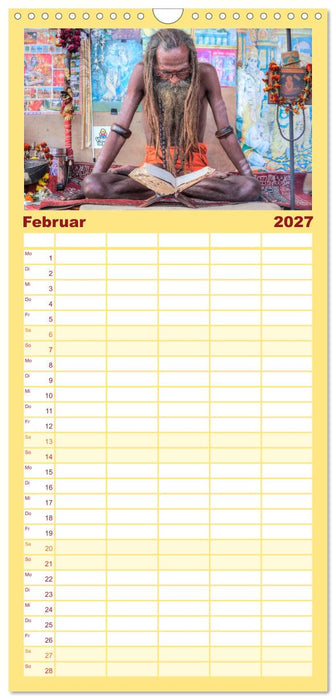 Indiens Gesichter (CALVENDO Familienplaner 2027)