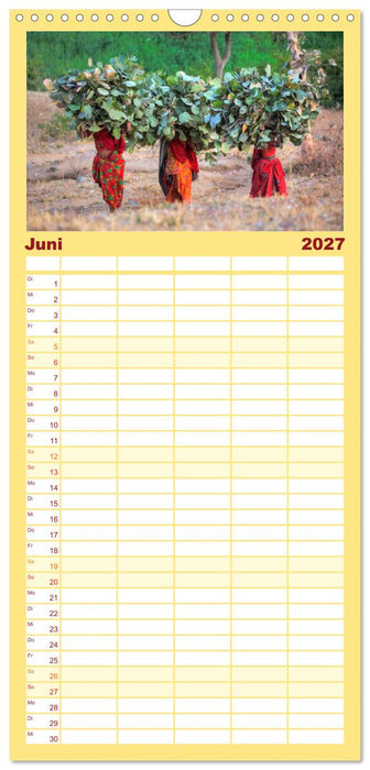 Indiens Gesichter (CALVENDO Familienplaner 2027)