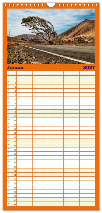 Fuerteventura - Reise über die Vulkaninsel (CALVENDO Familienplaner 2027)