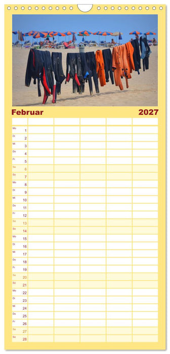 Buntes Strandleben (CALVENDO Familienplaner 2027)