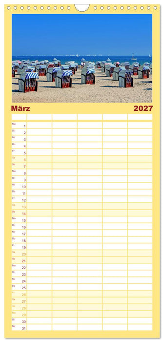 Buntes Strandleben (CALVENDO Familienplaner 2027)