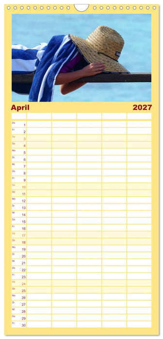 Buntes Strandleben (CALVENDO Familienplaner 2027)