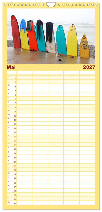 Buntes Strandleben (CALVENDO Familienplaner 2027)