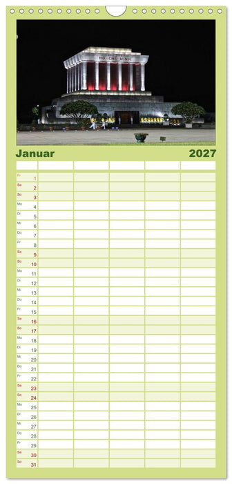 Vietnam – Land der Kontraste 2027 (CALVENDO Familienplaner 2027)