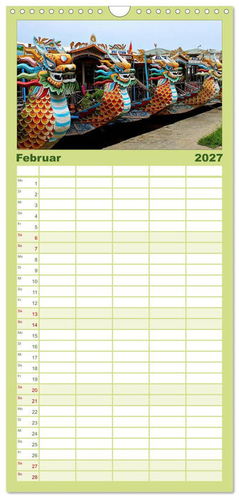 Vietnam – Land der Kontraste 2027 (CALVENDO Familienplaner 2027)