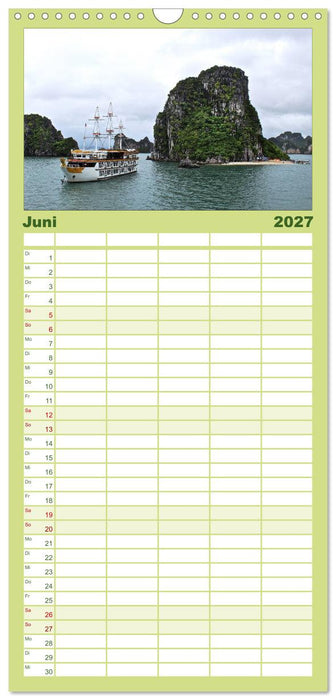 Vietnam – Land der Kontraste 2027 (CALVENDO Familienplaner 2027)