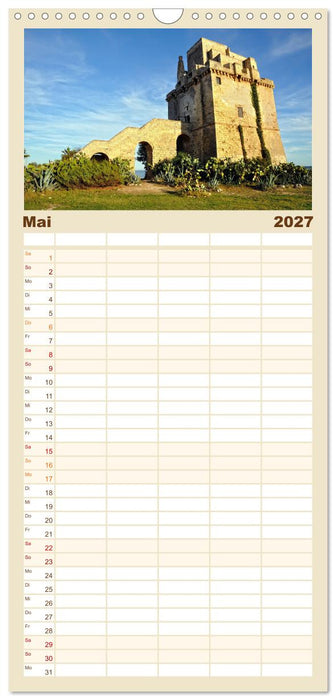 il Salento Kulturlandschaft zwischen zwei Meeren (CALVENDO Familienplaner 2027)