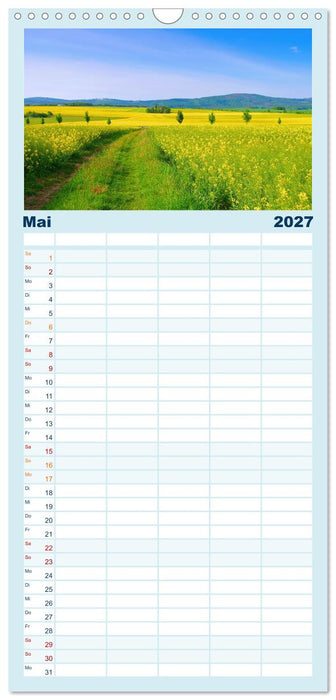 Zittauer Gebirge - Deutschlands kleinstes Mittelgebirge (CALVENDO Familienplaner 2027)