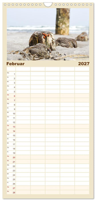 Urlaubsparadies Insel Rügen (CALVENDO Familienplaner 2027)