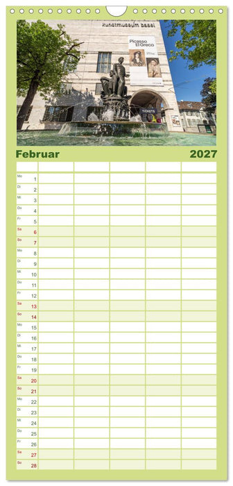 Schweiz - Basel (CALVENDO Familienplaner 2027)