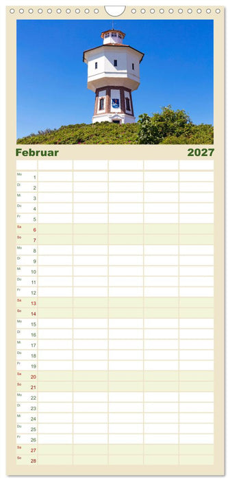 Inselliebe Langeoog (CALVENDO Familienplaner 2027)