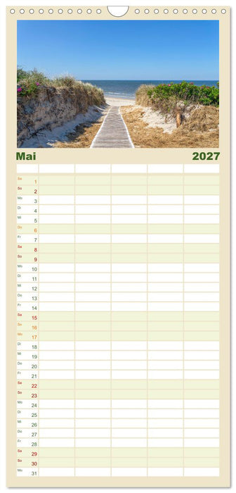 Inselliebe Langeoog (CALVENDO Familienplaner 2027)