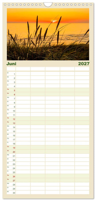 Inselliebe Langeoog (CALVENDO Familienplaner 2027)