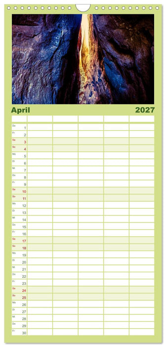 Mystischer Malerweg (CALVENDO Familienplaner 2027)