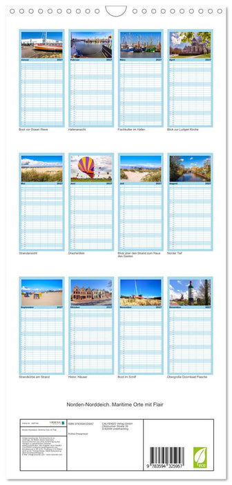 Norden-Norddeich. Maritime Orte mit Flair (CALVENDO Familienplaner 2027)