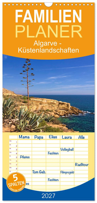 Algarve - Küstenlandschaften (CALVENDO Familienplaner 2027)