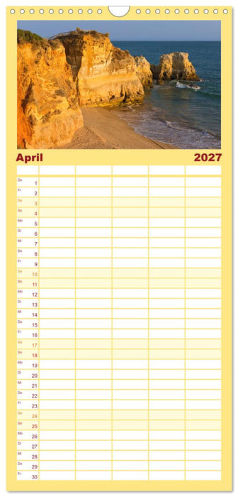 Algarve - Küstenlandschaften (CALVENDO Familienplaner 2027)