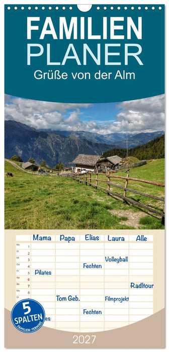 Grüße von der Alm (CALVENDO Familienplaner 2027)