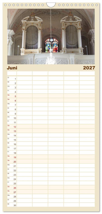 Fantastische Welt der Orgeln (CALVENDO Familienplaner 2027)
