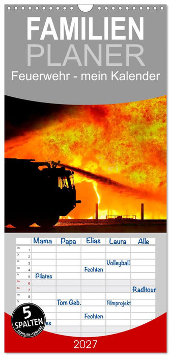 Feuerwehr - mein Kalender (CALVENDO Familienplaner 2027)
