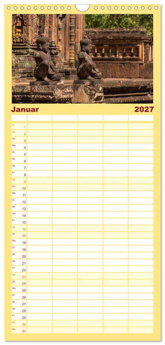 Magisches Kambodscha (CALVENDO Familienplaner 2027)