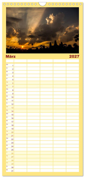 Magisches Kambodscha (CALVENDO Familienplaner 2027)