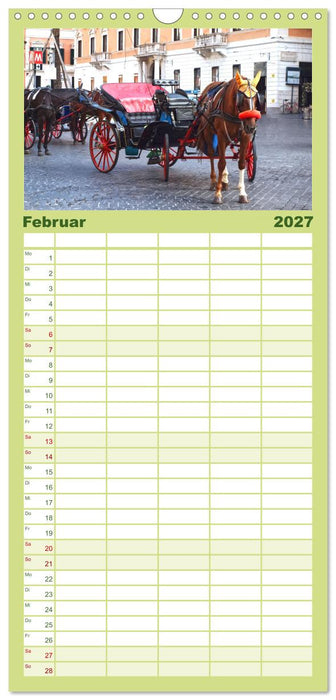 In Liebe Dein Rom (CALVENDO Familienplaner 2027)