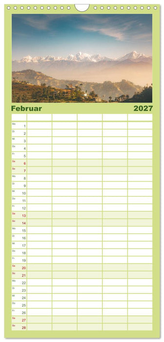 Nepal - Eine bezaubernde Reise nach Asien. (CALVENDO Familienplaner 2027)