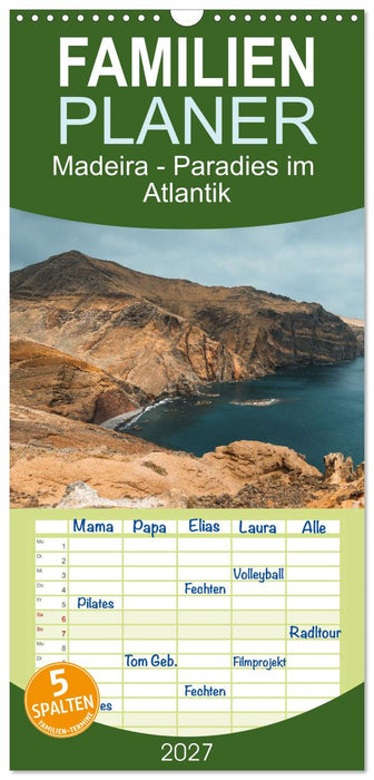 Madeira - Paradies im Atlantik (CALVENDO Familienplaner 2027)