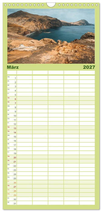 Madeira - Paradies im Atlantik (CALVENDO Familienplaner 2027)