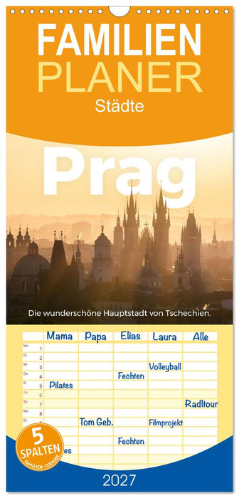 Prag - Die wunderschöne Hauptstadt von Tschechien. (CALVENDO Familienplaner 2027)