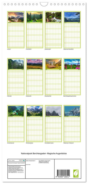 Nationalpark Berchtesgaden- Magische Augenblicke (CALVENDO Familienplaner 2027)
