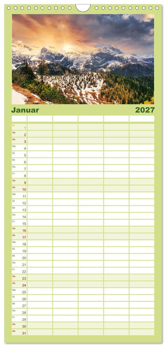 Nationalpark Berchtesgaden- Magische Augenblicke (CALVENDO Familienplaner 2027)