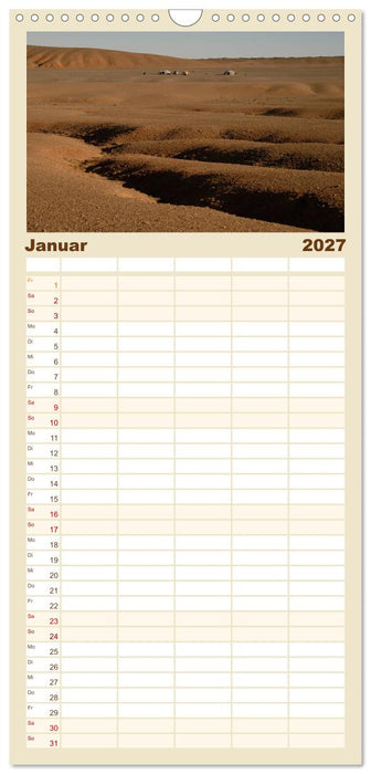 Wüste Gobi (CALVENDO Familienplaner 2027)