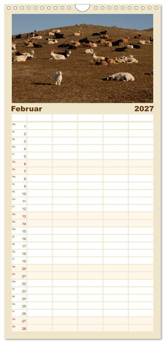Wüste Gobi (CALVENDO Familienplaner 2027)