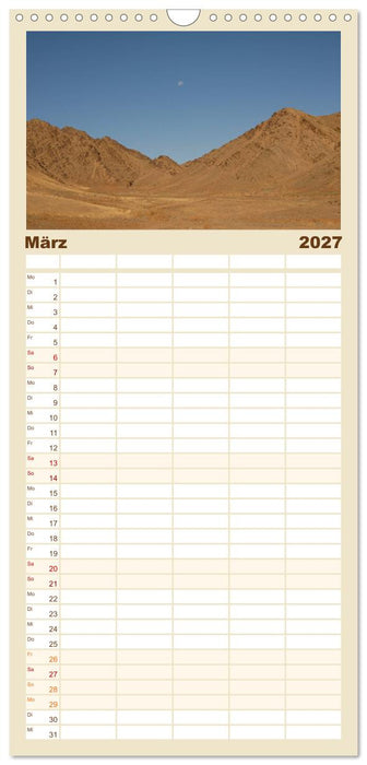 Wüste Gobi (CALVENDO Familienplaner 2027)