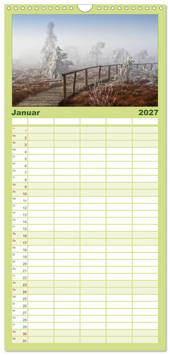 Wege durchs neue Jahr (CALVENDO Familienplaner 2027)