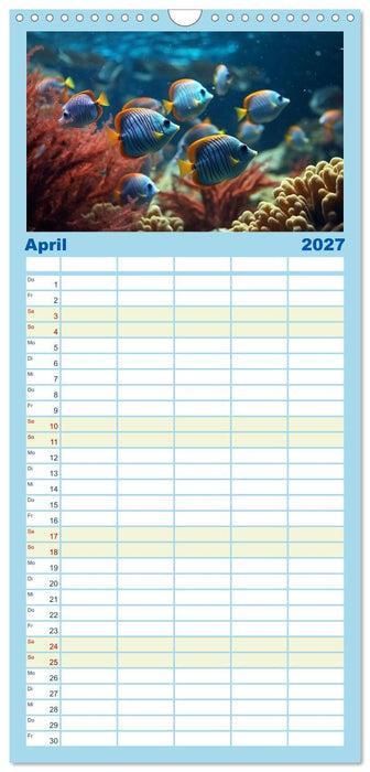 Fantasie bei die Fische! (CALVENDO Familienplaner 2027)