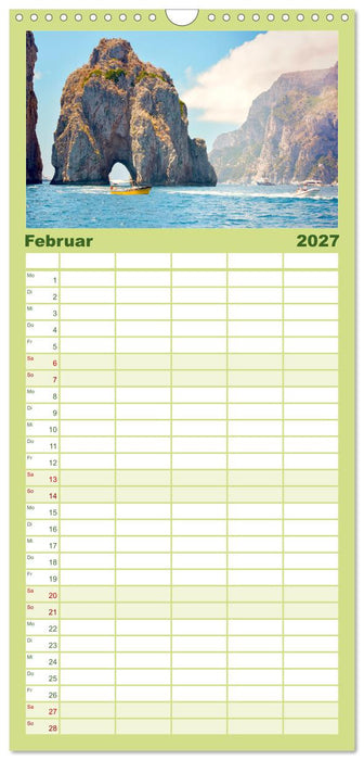 Capri - Im Golf von Neapel. (CALVENDO Familienplaner 2027)