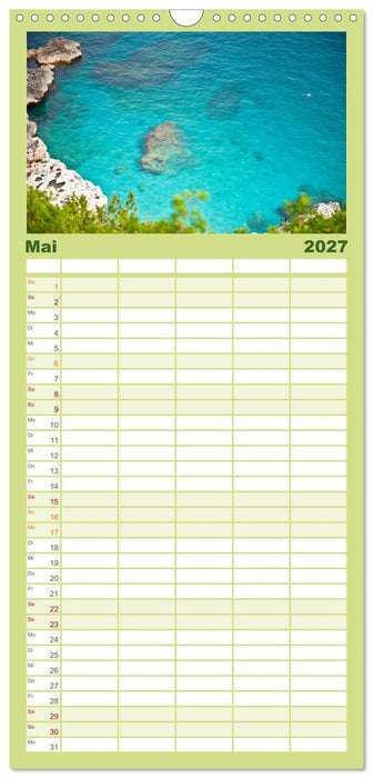 Capri - Im Golf von Neapel. (CALVENDO Familienplaner 2027)