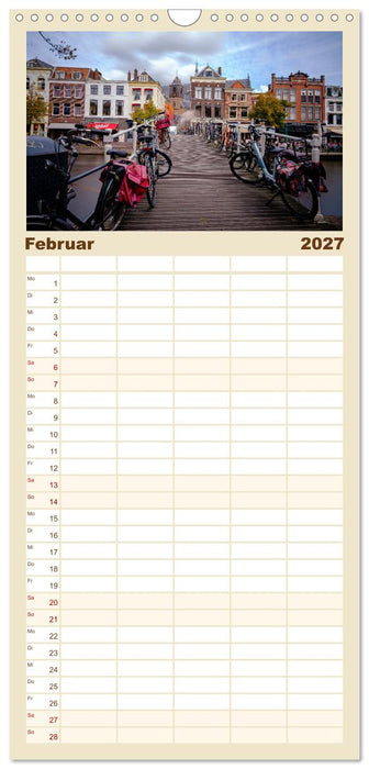 Ein Blick auf Leiden (CALVENDO Familienplaner 2027)