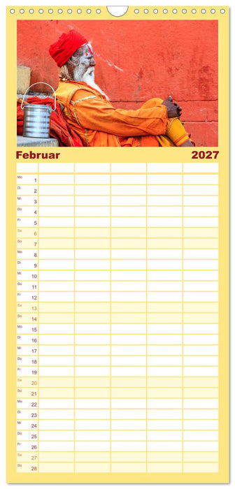 Faszination Indien (CALVENDO Familienplaner 2027)