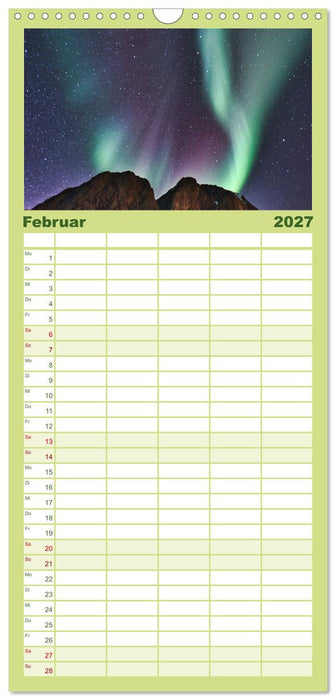 Norwegen - Das wunderschöne Land im Norden. (CALVENDO Familienplaner 2027)