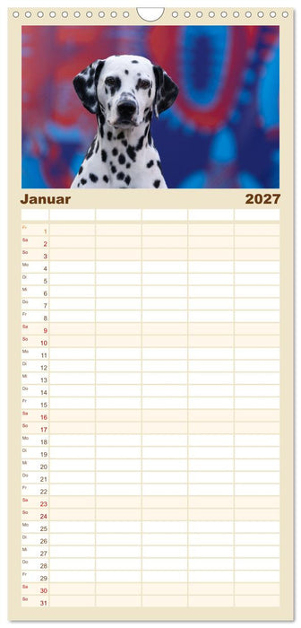 Hunde in der City - Unterwegs in Hamburg (CALVENDO Familienplaner 2027)