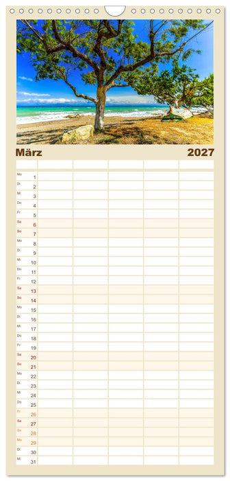 Idyllisches Rhodos (CALVENDO Familienplaner 2027)